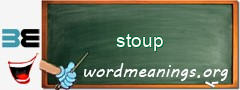 WordMeaning blackboard for stoup